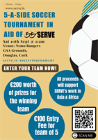 Join SERVE's 5-a-side soccer tournament to tackle youth unemployment crisis