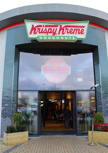 Automatic Doors & Front Facade - Krispy Kreme in Dublin Automatic Doors & Front Facade - Krispy Kreme in Dublin