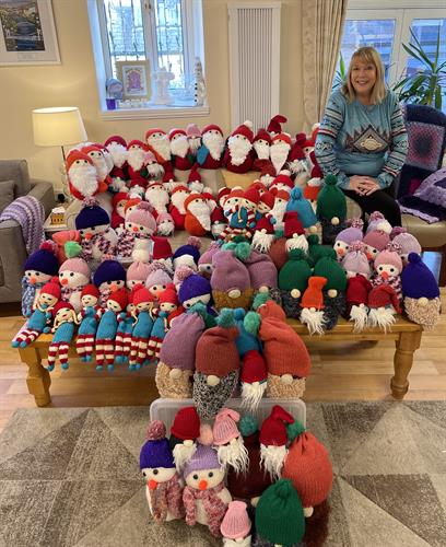 Marie McCarthy who donated handmade toys for our children's blankets