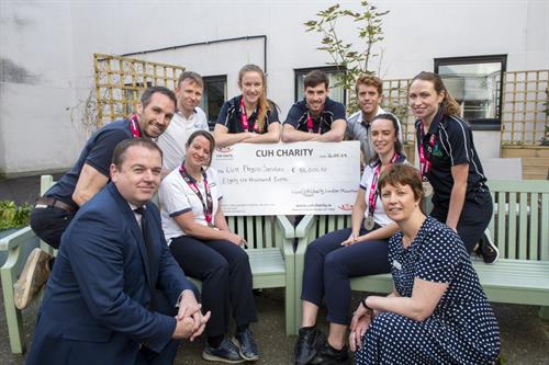 Physio Team who raised funds for their department by taking part in the London Marathon