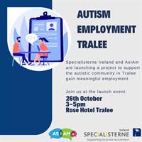 New employment initiative to support autistic job seekers in Tralee - Project partners AsIAm.ie and Specialisterne Ireland