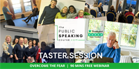 90-minute FREE Webinar Masterclass on Zoom: How To Speak In Public