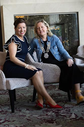 With Cathy Fitzgibbon