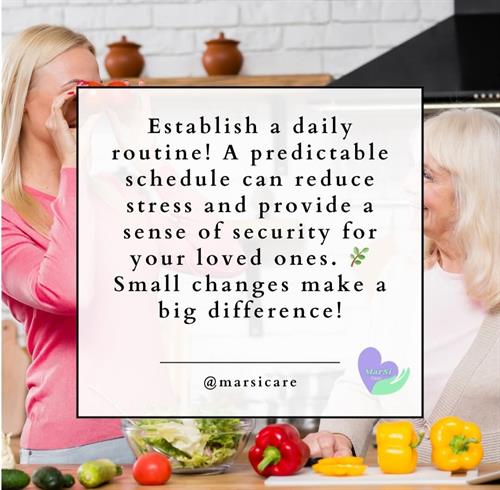 Start small, think big! ?? Daily routines create balance and happiness for your loved ones.