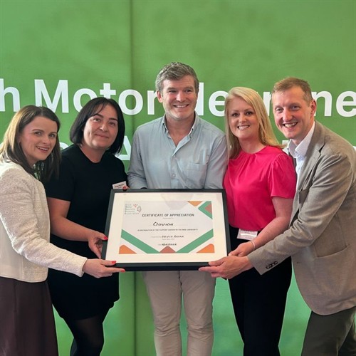 Appreciation Award from Irish Motor Neurone Association
