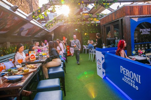 Rooftop seating area