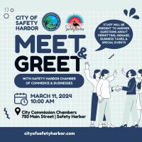 Meet and Greet - Safety Harbor City Hall Chambers (Permitting Dept/Arborist)