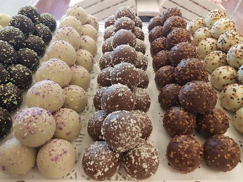 assorted Birnn chocolates of Vermont