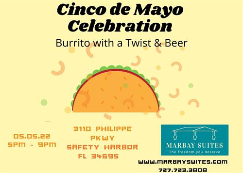 Join us for Cinco de Mayo Celebration at 5pm!