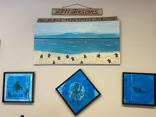 Acrylics Glass and resin