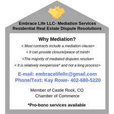 Embrace Life LLC- Mediation Services Embrace Life LLC- Mediation Services