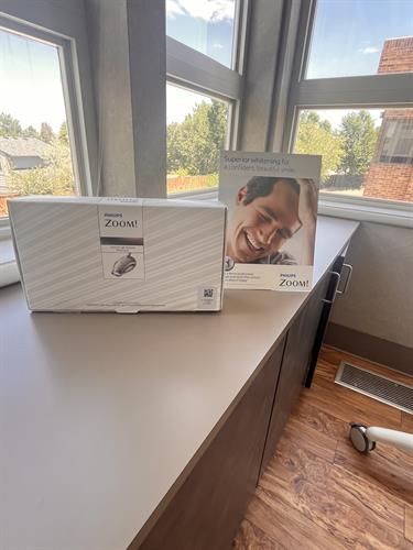 We offer in house whitening, as well as personalized take home trays. $100 off if you schedule on a Tuesday! We offer in house whitening, as well as personalized take home trays. $100 off if you schedule on a Tuesday!