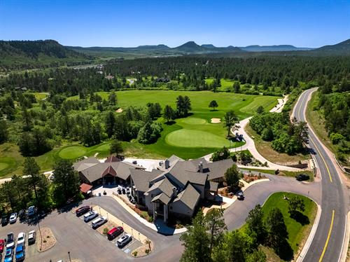 Clubhouse with Driving Range & Practice Area