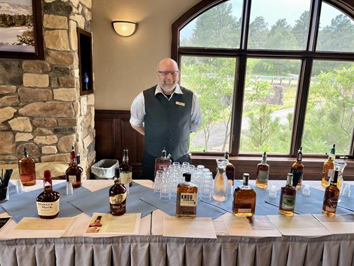 "Chewy" the Mixmaster at the Whiskey Tasting Night