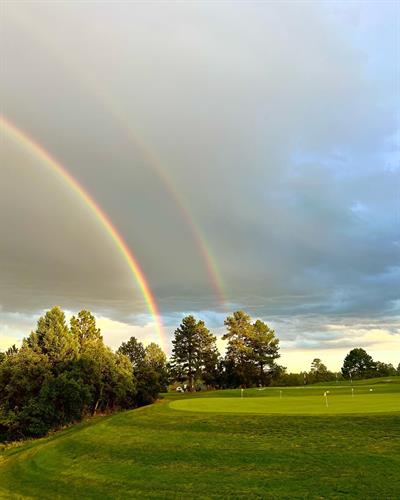 Double Rainbow over Practice Area