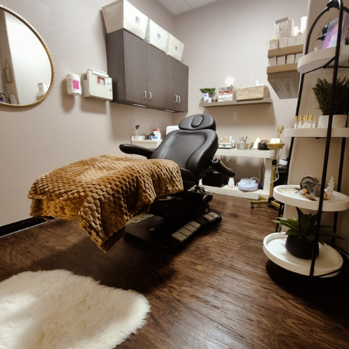 Your Cozy + Warm Med Spa Treatment Room