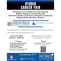 Hybrid Career Fair January 26th, Free Space to 15 Employers in Person
