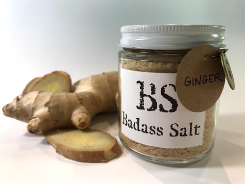 Ginger, sea salt and ground ginger Ginger, sea salt and ground ginger