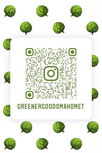 Scan to view @greenergoodsmahomet Instagram account
