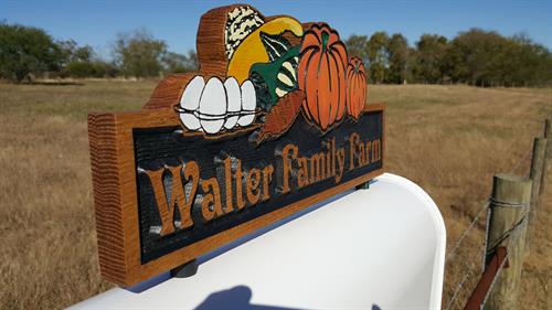 Mail Box Topper Featuring Company Logo