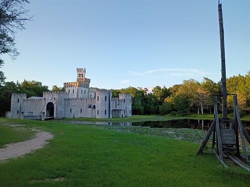 Trebuchet, Pond, and Castle