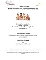 Save the Date – Multi-County Child Care Conference