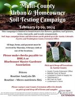 Multi-County Urban & Homeowner Soil Testing Campaign