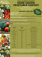 2024 Austin County Home-Grown Vegetable Contest