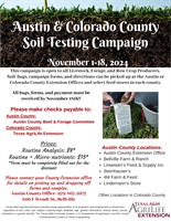 Austin & Colorado County Soil Testing Campaign