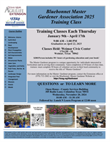 Bluebonnet Master Gardener Association 2025 Training Class Begins