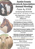 Austin County Livestock Association Annual Meeting