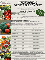 Austin County Home-Grown Vegetable Contest