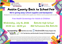 Austin County Back to School Fair