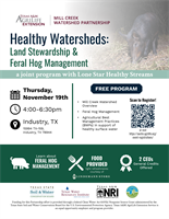 Healthy Watersheds: Land Stewardship & Feral Hog Management