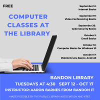 Free Computer Classes at the Library