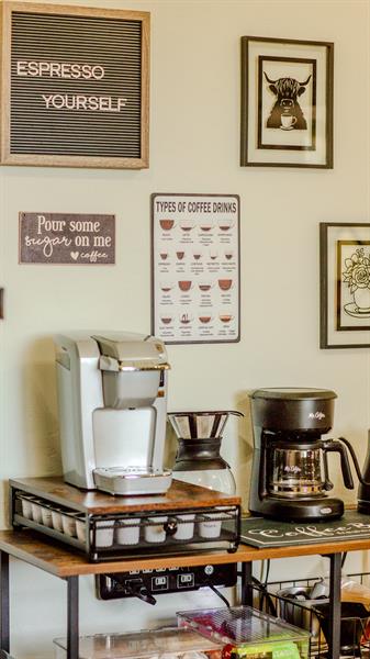Coffee Bar in Kitchen Coffee Bar in Kitchen