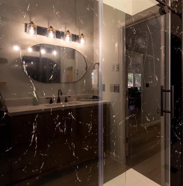Shower with Reflection of Sink Shower with Reflection of Sink