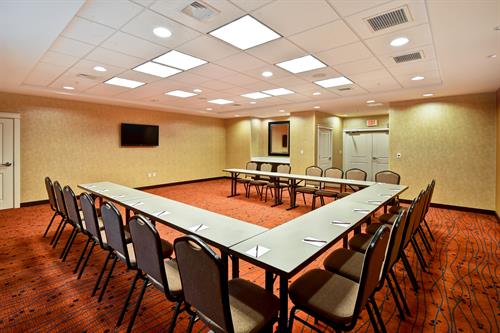 We can accommodate small meetings and function up to 35 people.