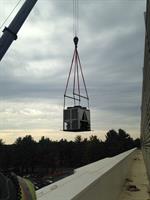 Seting a unit on roof