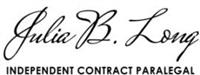 Julia B. Long/Independent Contract Paralegal Julia B. Long/Independent Contract Paralegal