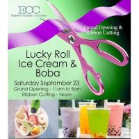 Lucky Roll Ice Cream Grand Opening and Ribbon Cutting