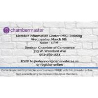 2019 ChamberMaster MIC Training April 3rd