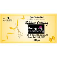 Ribbon Cutting -Boring Bookkeping