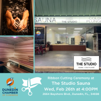 Ribbon Cutting Ceremony @ The Studio Sauna