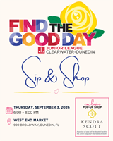 Find the Good Sip and Shop - The Junior League of Clearwater-Dunedin