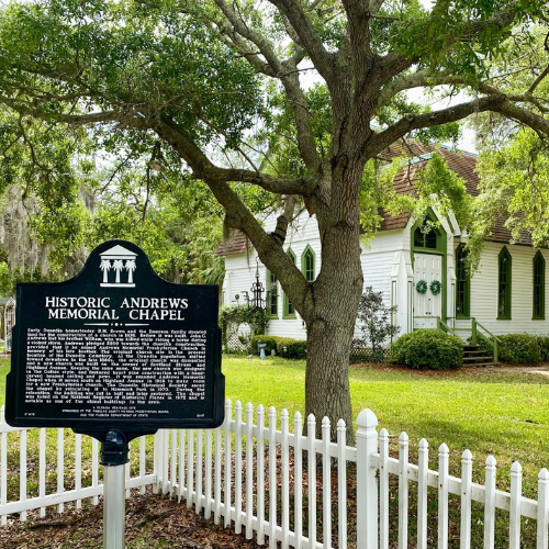 Historic Andrews Memorial Chapel blends old-world beauty with modern celebrations, making it a cherished setting for weddings and community events.