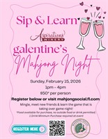 Sip & Learn - Galentine's Mahjong Night