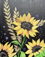 Paint and Sip at Aspirations Winery - Shining Sunflower