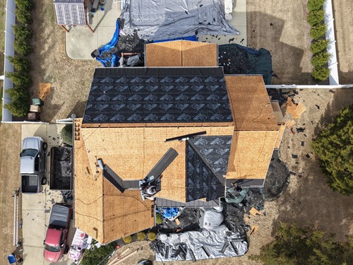 Our team at V.C. Veterans Contracting tears down to the wood deck to ensure every roofing system starts with a solid, inspectable foundation.