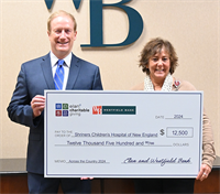 Westfield Bank Donates to Shriners Children's in Partnership with The Elan Credit Card Charitable Giving Program